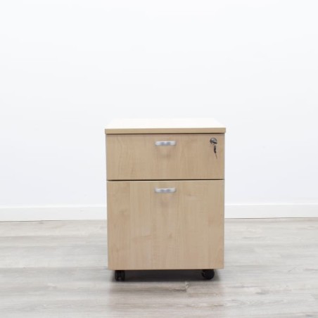 Cajonera con envolvente en melamina gris