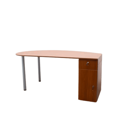 Mesa ovalada en maple o nogal con buck