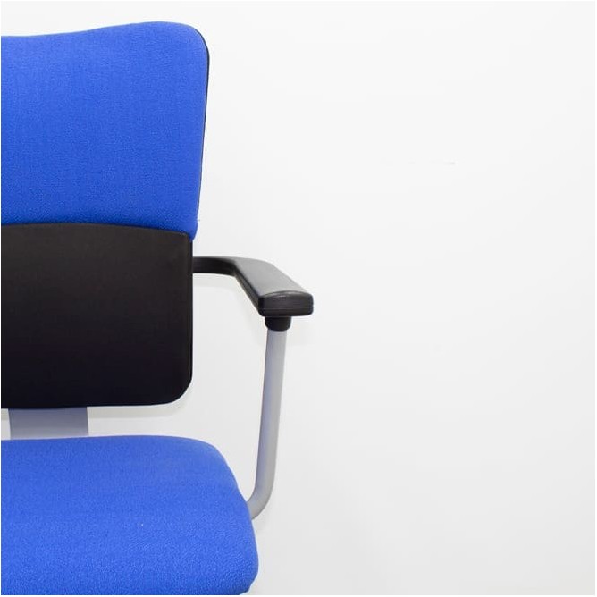 Silla confidente steelcase base patín con brazos - Mercaoficina