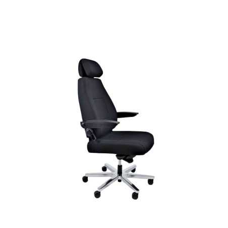 Silla operativa XXL en negro