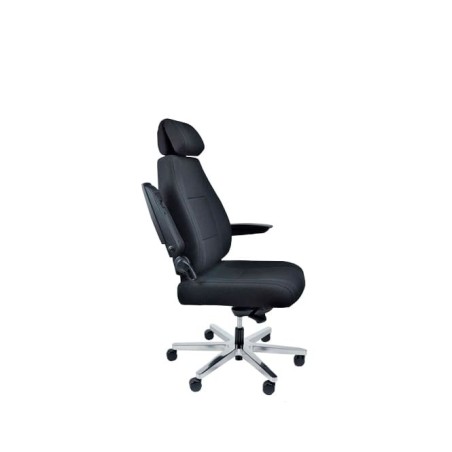 Silla operativa XXL en negro