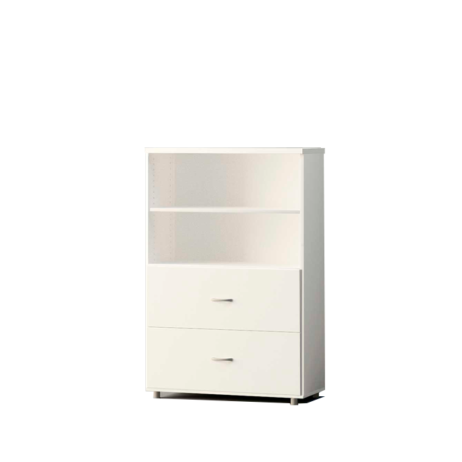 Armario medio con puertas bajas de archivador en melamina color a elegir