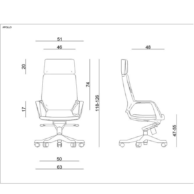 Silla dirección APOLLO
