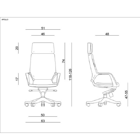 Silla dirección APOLLO