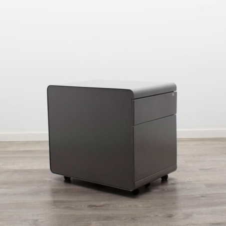 Cajonera metalizada gris