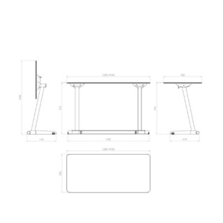 Mesa plegable EMO-TABLE individual y doble