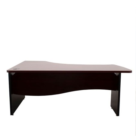 Mesa punto informático en caoba con ala derecha