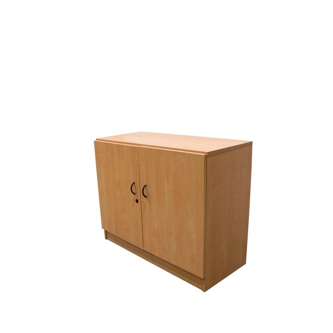 Armario bajo todo puertas en haya de 92,5cm - Mercaoficina