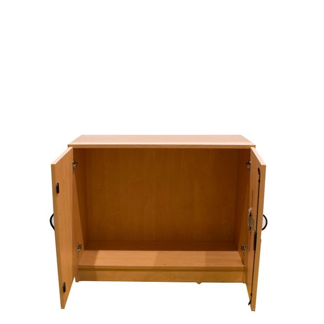 Armario bajo todo puertas en haya de 92,5cm - Mercaoficina