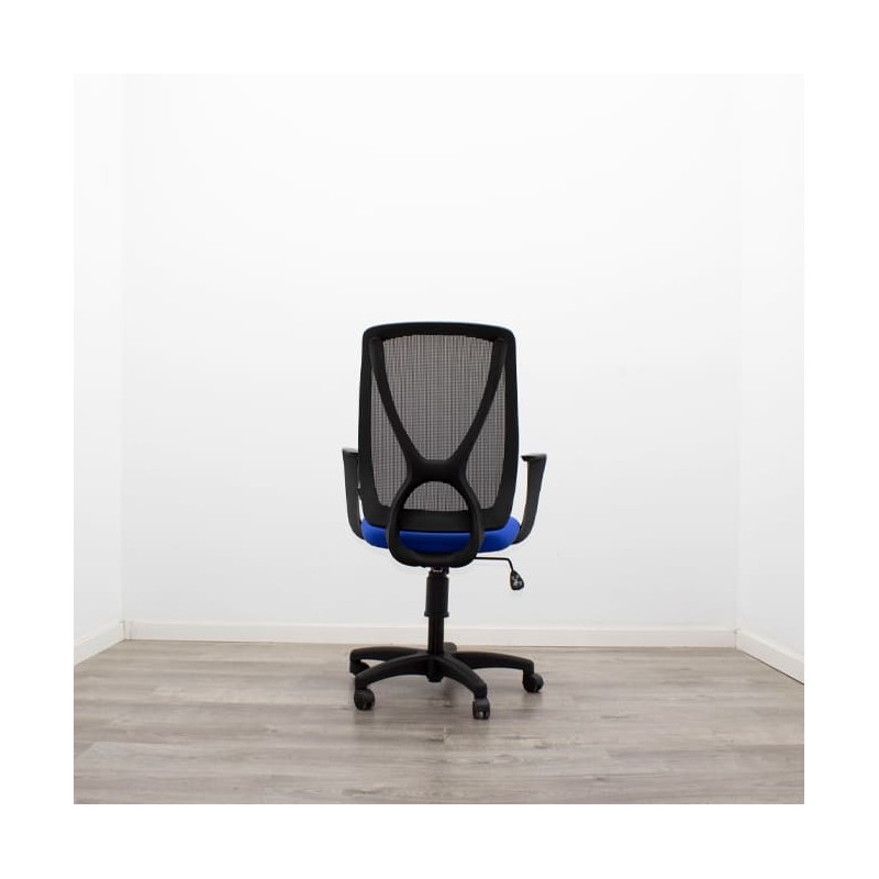 Silla operativa asiento azul (con y sin brazos)