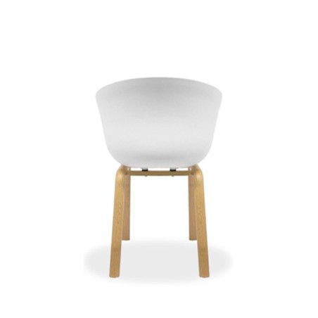 Silla de espera con estructura de madera - Mercaoficina