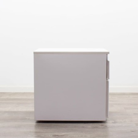 Cajonera metálica de cajón y archivo con o sin llave en blanco