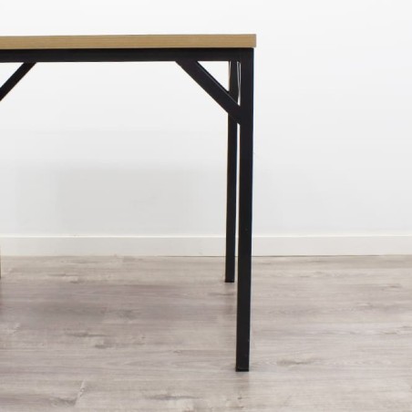 Mesa auxiliar 4 patas en gris antracita