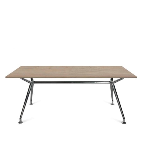 mesa dirección estructura metálica en color aluminio pulido