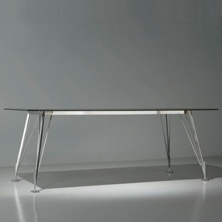 Mesa de dirección HEOS en cristal + ala