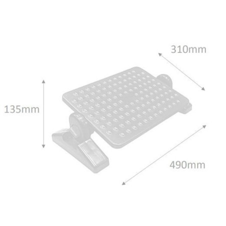 Reposapiés ergonómico negro regulable