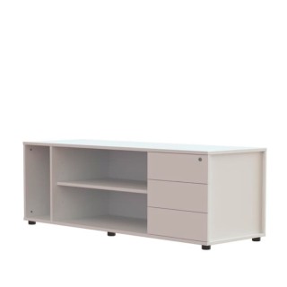 mesa de dirección con mueble auxiliar