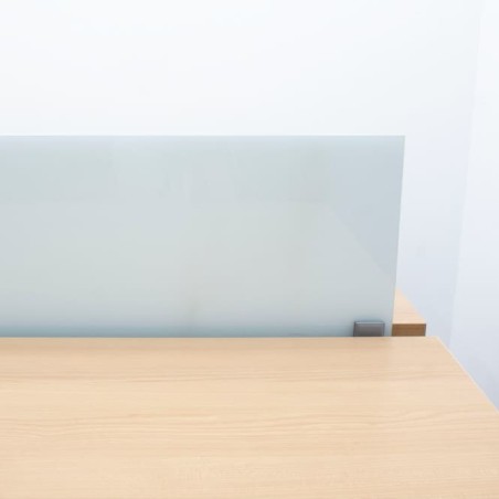 Mesa bench de 4 puestos en melamina olmo