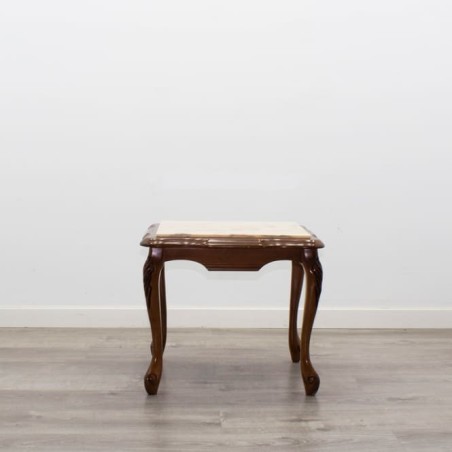 Mesa de rincón en madera en nogal