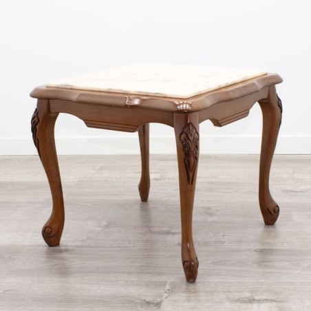 Mesa de rincón en madera en nogal