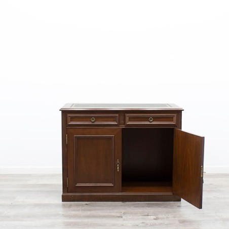 Aparador clásico de madera con 2 cajones y 2 puertas