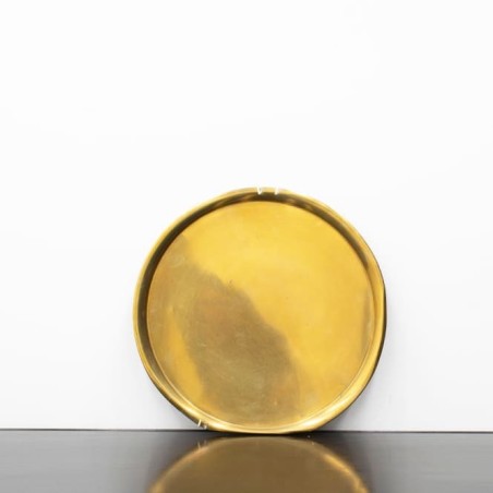 Plato de pared dorado