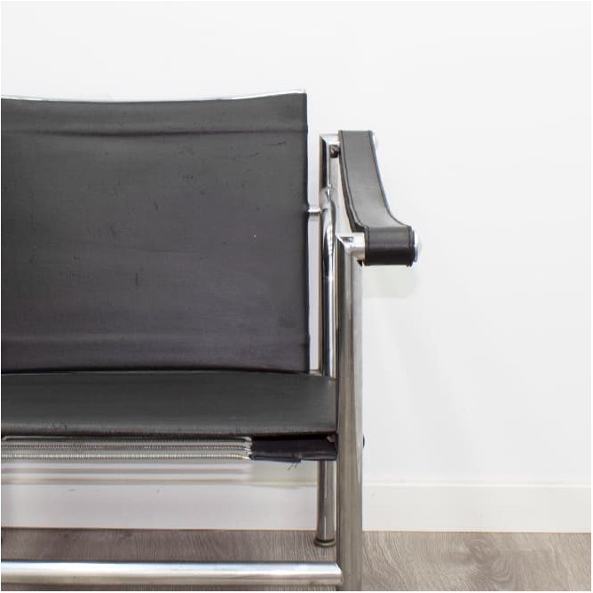 Silla de espera base cromada (tapizado varios colores)
