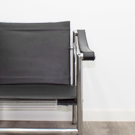 Silla de espera base cromada (tapizado varios colores)
