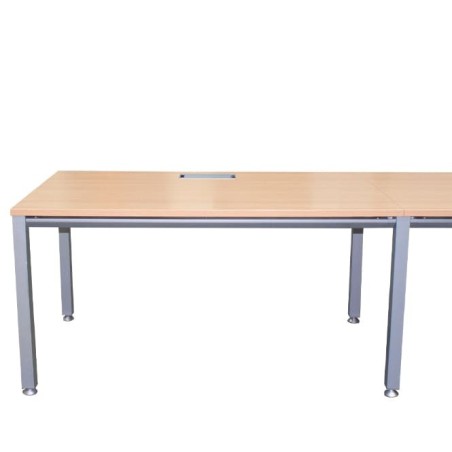 Mesa multipuestos en línea de 4 puestos
