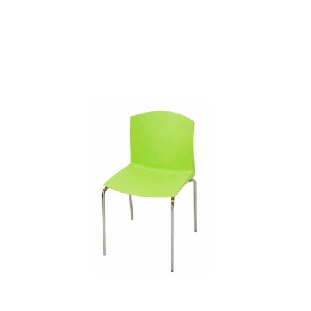 Silla colectividad blanca de 4 patas - Mercaoficina