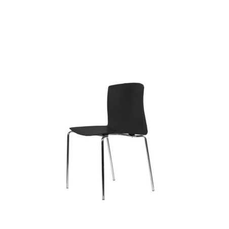 Silla colectividad blanca de 4 patas - Mercaoficina