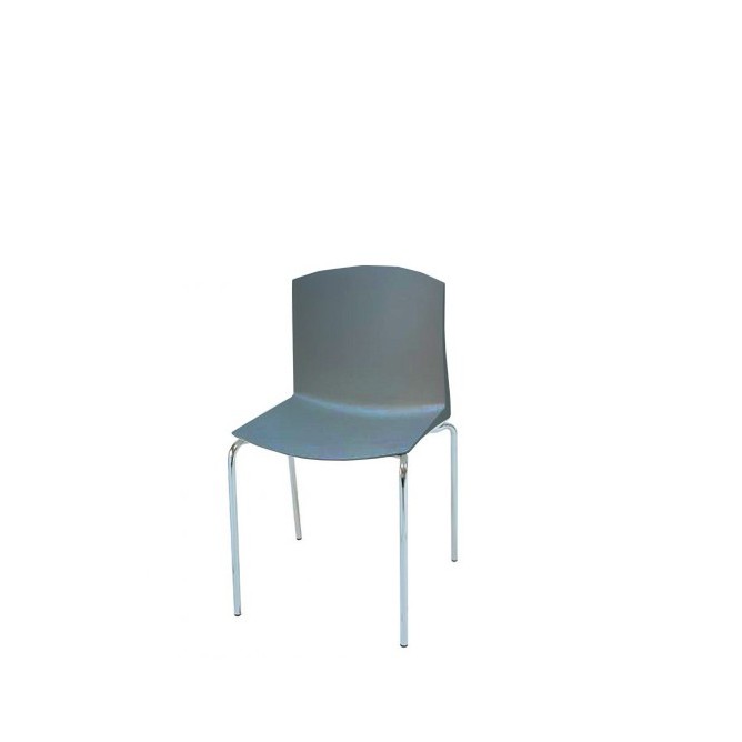 Silla colectividad blanca de 4 patas - Mercaoficina