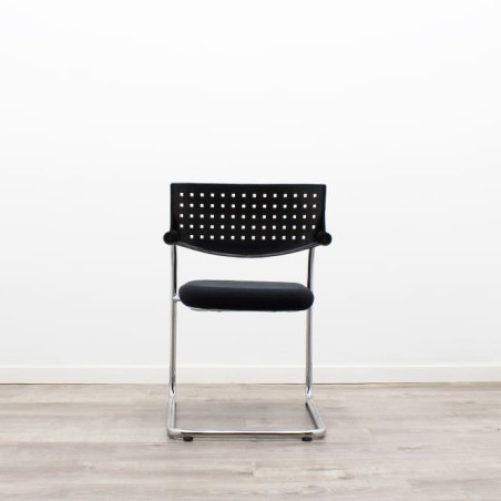 Silla confidente base patín respaldo pvc