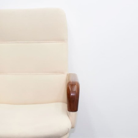 Silla de dirección tapizado en beige