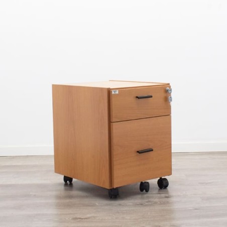 Cajonera de cajón y archivo en peral
