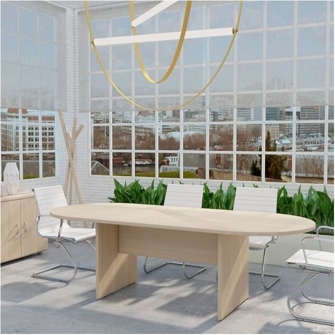 Mesa de reunión Colina ovalada