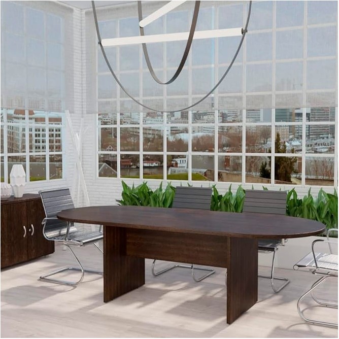 Mesa de reunión Colina ovalada