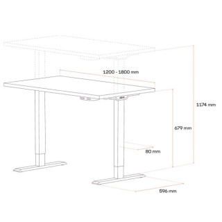 Mesa elevable ELEVA GO