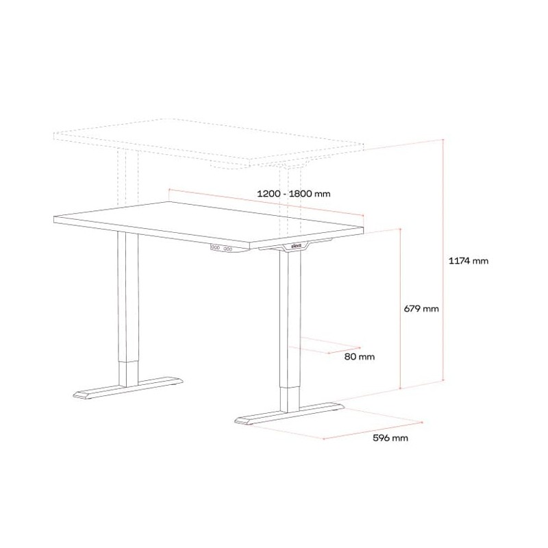 Mesa elevable ELEVA GO