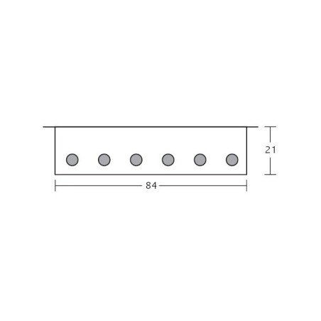 Perchero de pared metálico