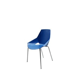 silla colectividad fija en pvc varios colores