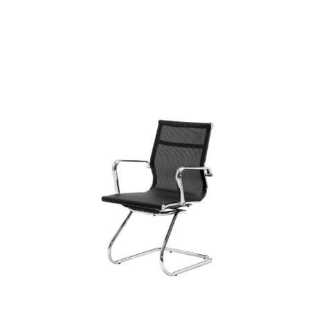 silla confidente malla y base base patin