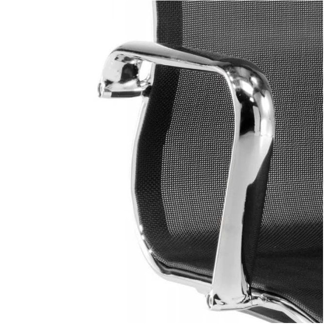 silla confidente malla y base base patin