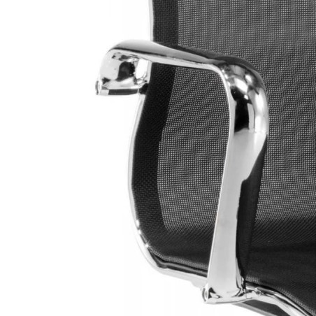 silla confidente malla y base base patin