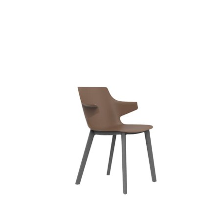 Silla colectiva ANGIE para interior o exterior con brazos-Mercaoficina