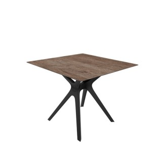 Mesa auxiliar VELA cuadrada para interior y exterior