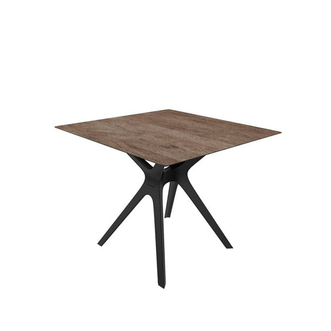 Mesa auxiliar VELA cuadrada para interior y exterior