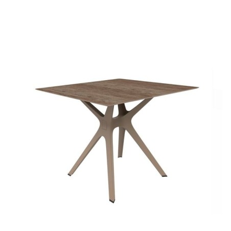 Mesa auxiliar VELA cuadrada para interior y exterior
