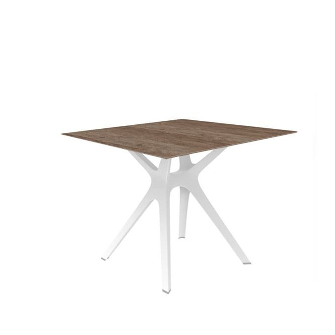 Mesa auxiliar VELA cuadrada para interior y exterior