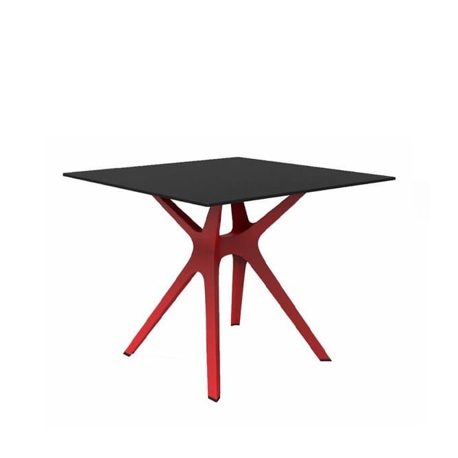 Mesa auxiliar VELA cuadrada para interior y exterior